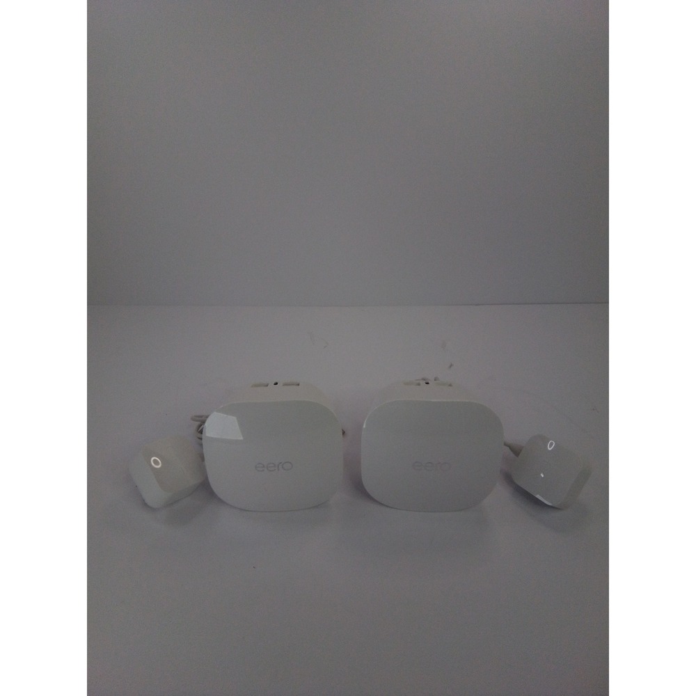 Amazon eero 6 Dual-Band Mesh Wi-Fi 6 System 2-Pack Lot White J010001 Used Tested